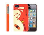 iphone 4 & 4s Rabbit small chestnut matte case
